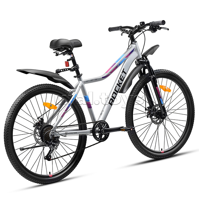 Велосипед 27,5" Rocket Vela alloy Pro 2.0, цвет серый, размер 17"
