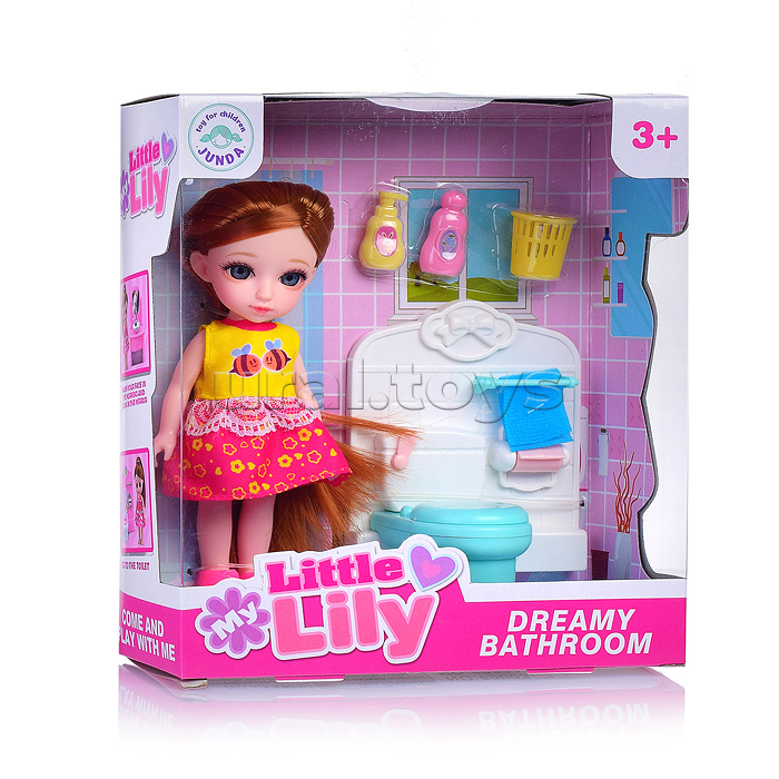 Кукла "Dreamy bathroom" с аксессуарами, в коробке