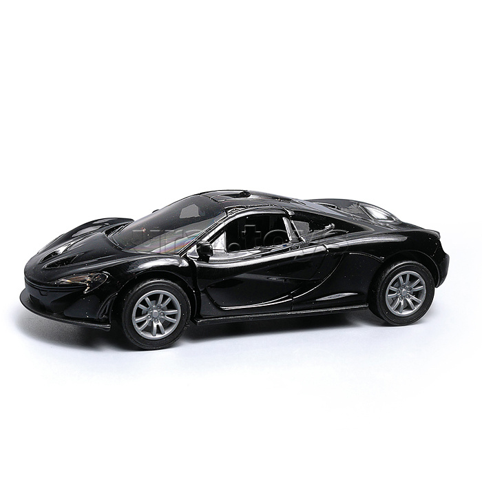 Чёрная инерционная машинка вид А die-cast , 1:32