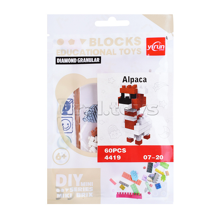 Конструктор "Животные" в ассортименте, в пакете