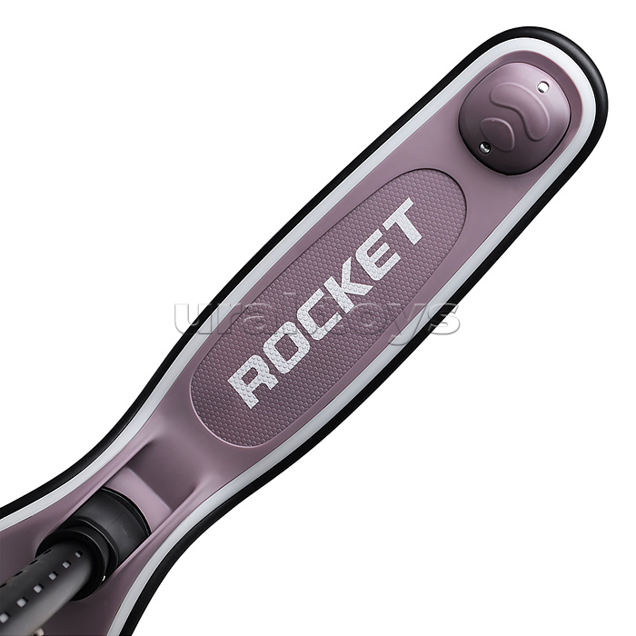 Самокат трёхколёсный ROCKET светящиеся колеса PU, дека, рулевая стойка, цвет серый