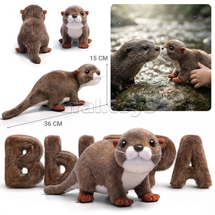 Мягкая игрушка "Выдра Игрунка" 38 см