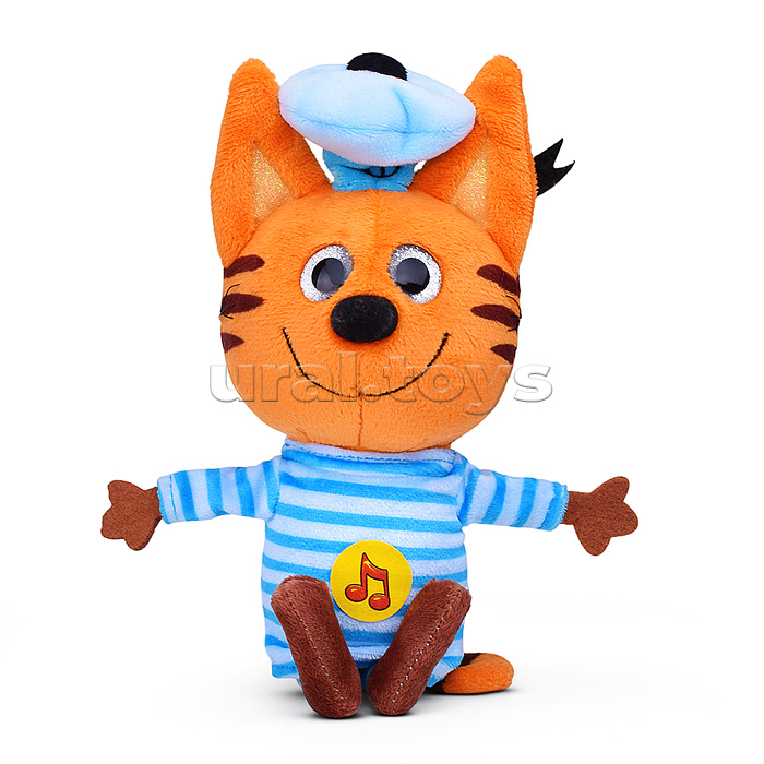 Игрушка мягкая "Три Кота" Коржик 14см, с ty глазами, озвуч.