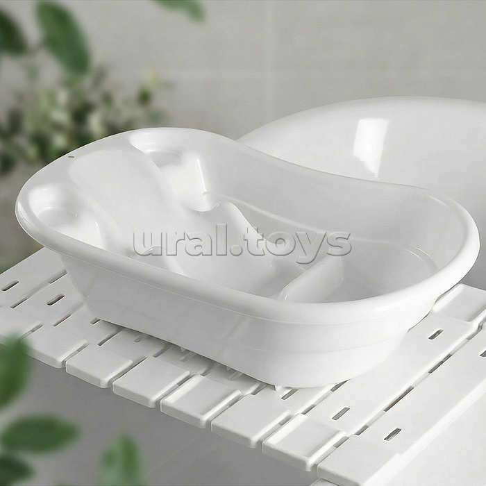 Набор для купания детский (ванна, полки 2 шт.) белый