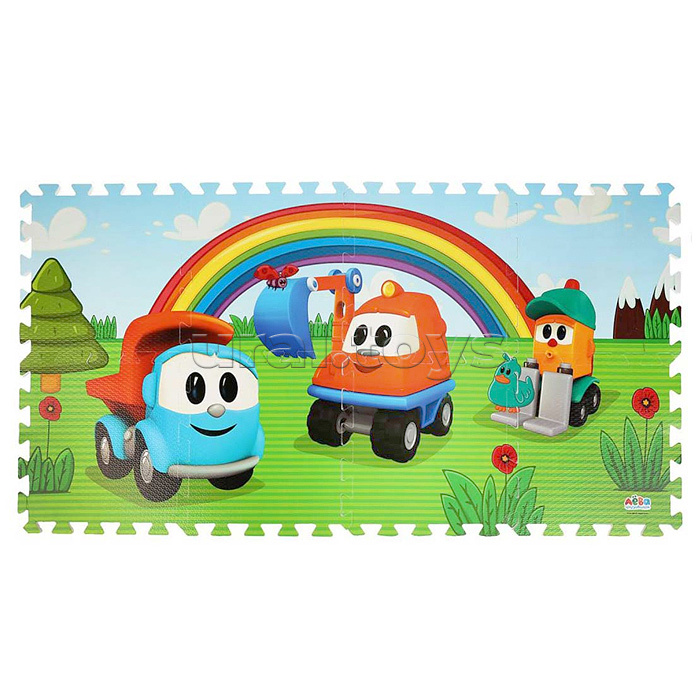 Коврик-пазл "Грузовичок Лёва" (8 сегментов)