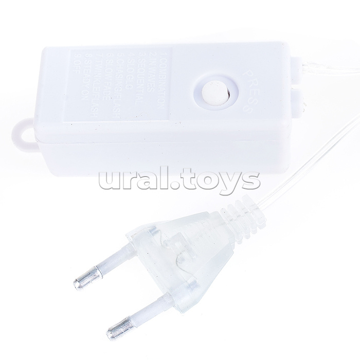 Электрогирлянда светодиодная Роса, 10 м, 100 ламп, зеленый