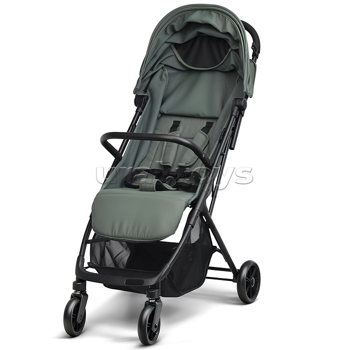 Детская прогулочная коляска-трость Prammy, зеленый