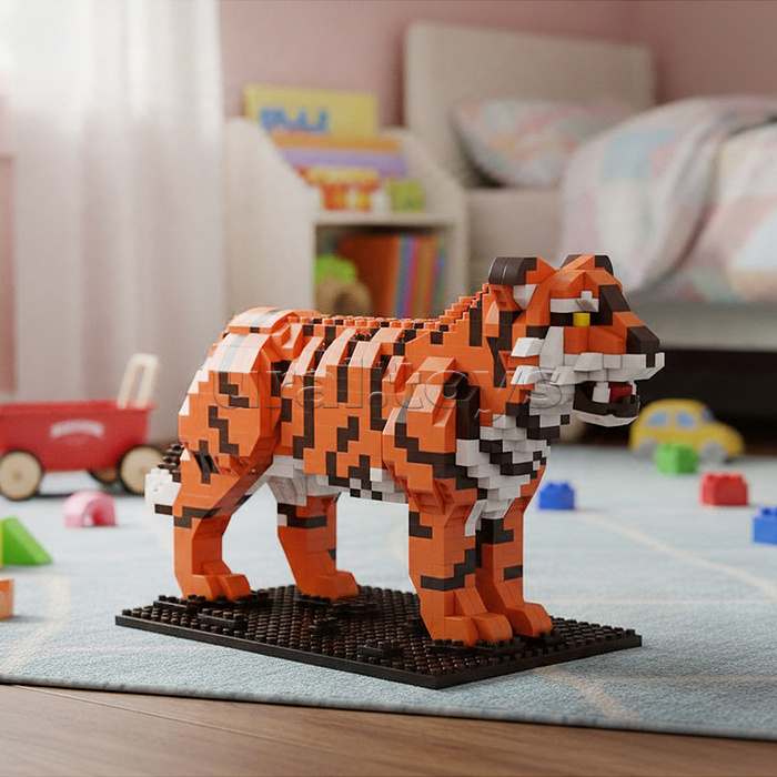 Конструктор "Тигр" 3D, в коробке
