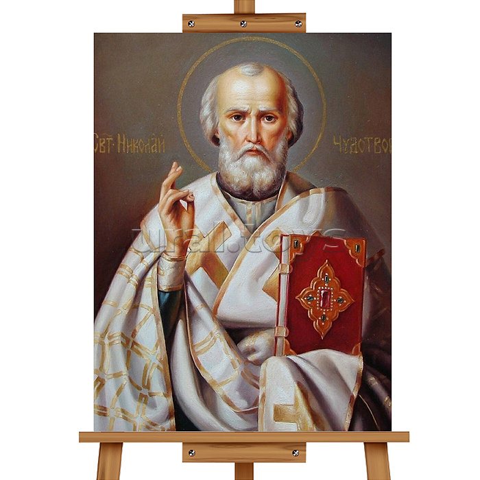 Мозаика алмазная "Николай Чудотворец" 30*40см.