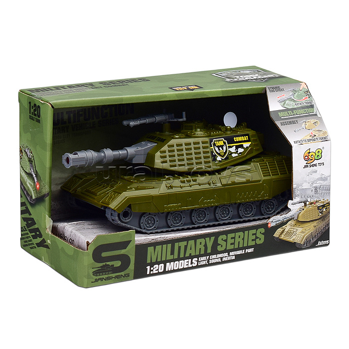 Танк "Вперёд!" на батарейках, в коробке