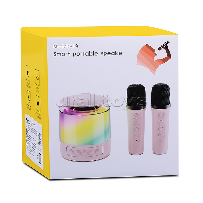 Караоке - центр игрушечный "Музыкальные ноты" в коробке