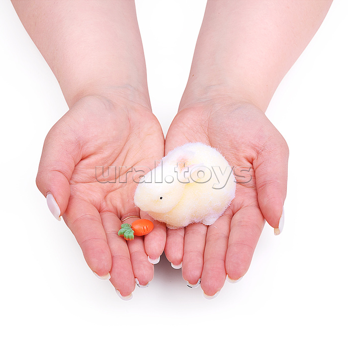 Игрушка-антистресс "Кролик с морковкой"