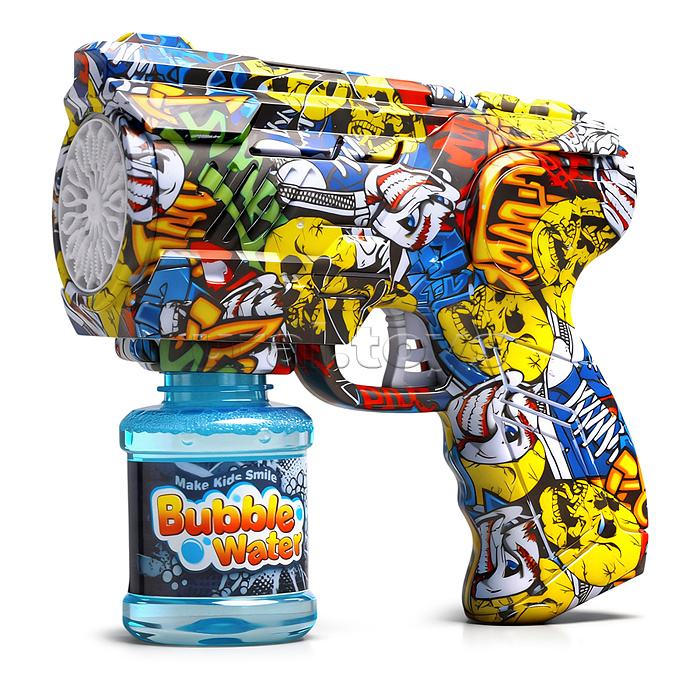 Бластер для мыльных пузырей YD6701A "Граффити пузырь" в коробке
