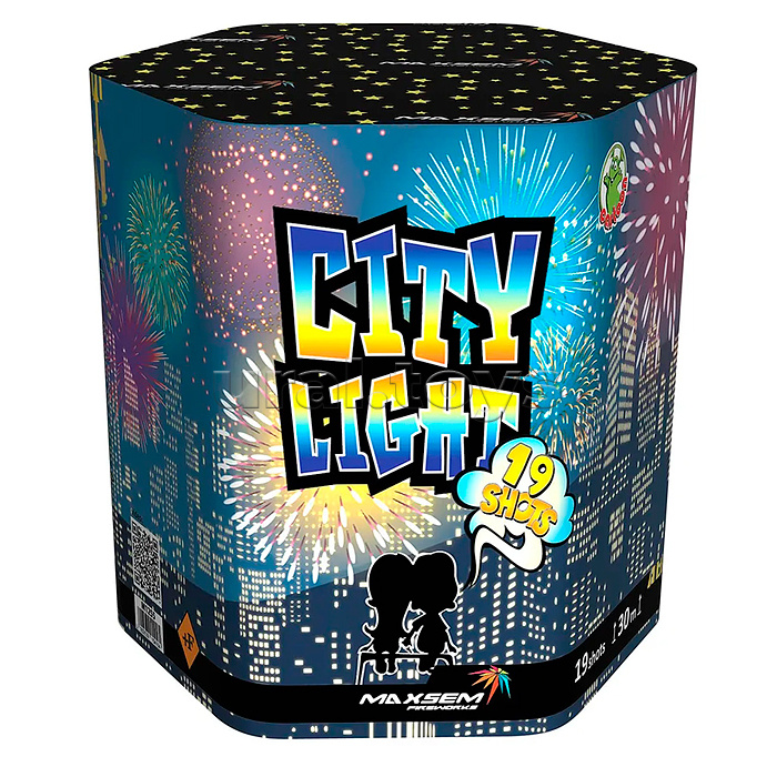 
Батарея салютов с фонтаном "City Light" (1,2" х 19 залп.) * в кор. 8 шт. Срок до 01.02.28
