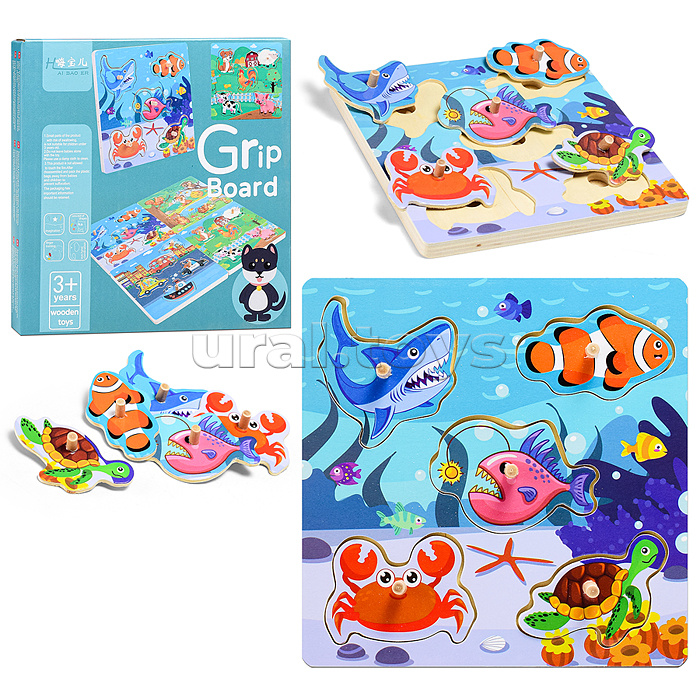 Пазл-вкладыш "Морской мир"