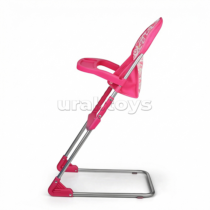 Стульчик для кормления кукольный металлический, принт сладости