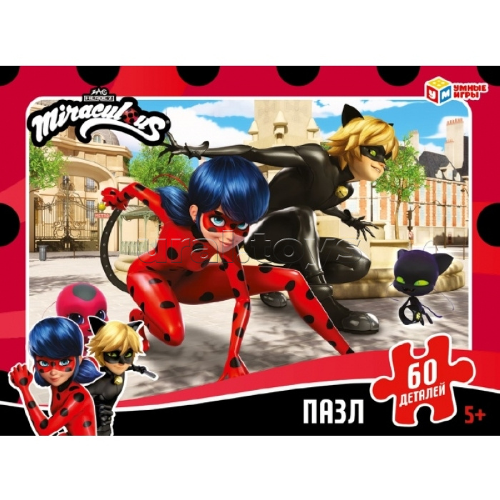 Пазл 60 "Леди Баг и Супер-кот"
