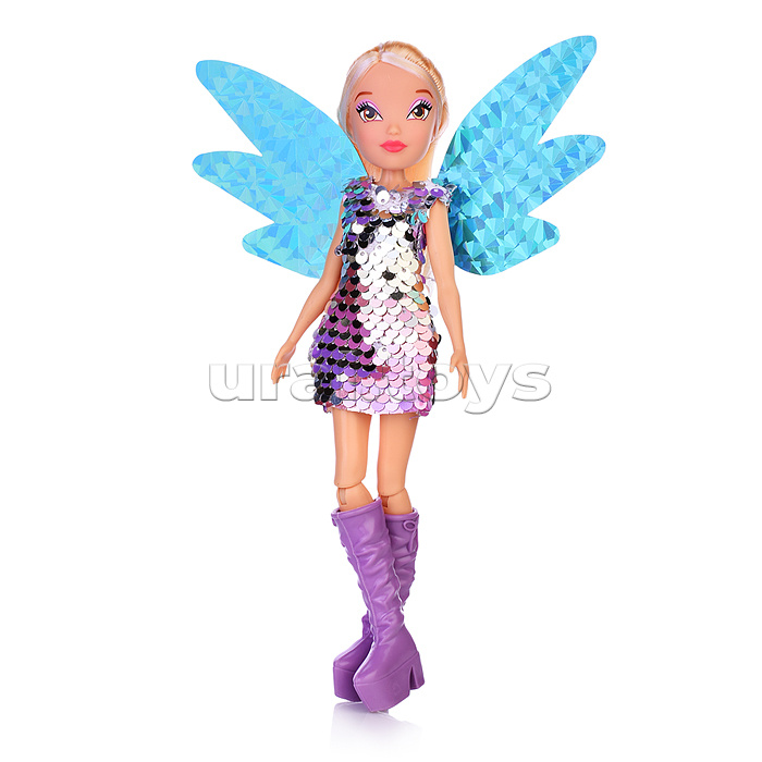 Шарнирная кукла  Winx Club "Magic reveal" Стелла с крыльями 3 шт., 24 см
