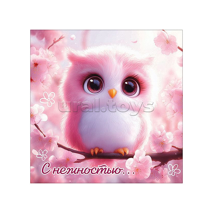 Двойная бирка для подарка "С нежностью..."