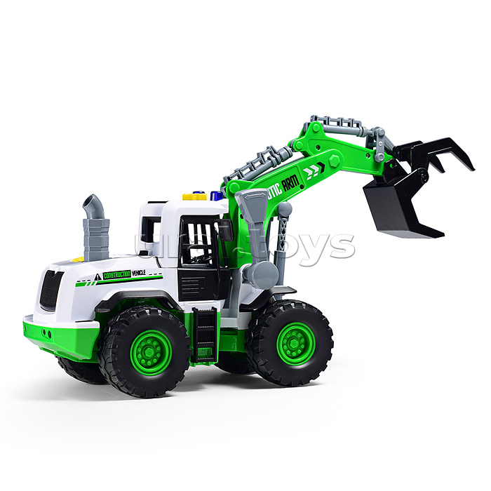 Трактор "Строитель" на батарейках, в коробке