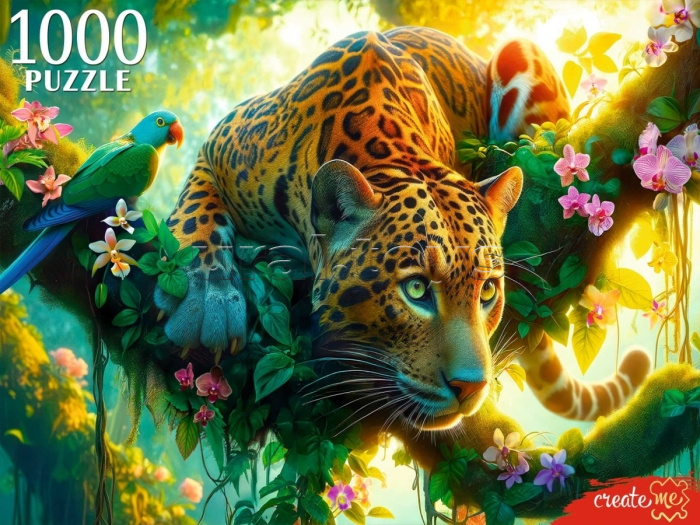 Пазлы 1000 "Леопард на охоте" Пазлы 1000 "Леопард на охоте"