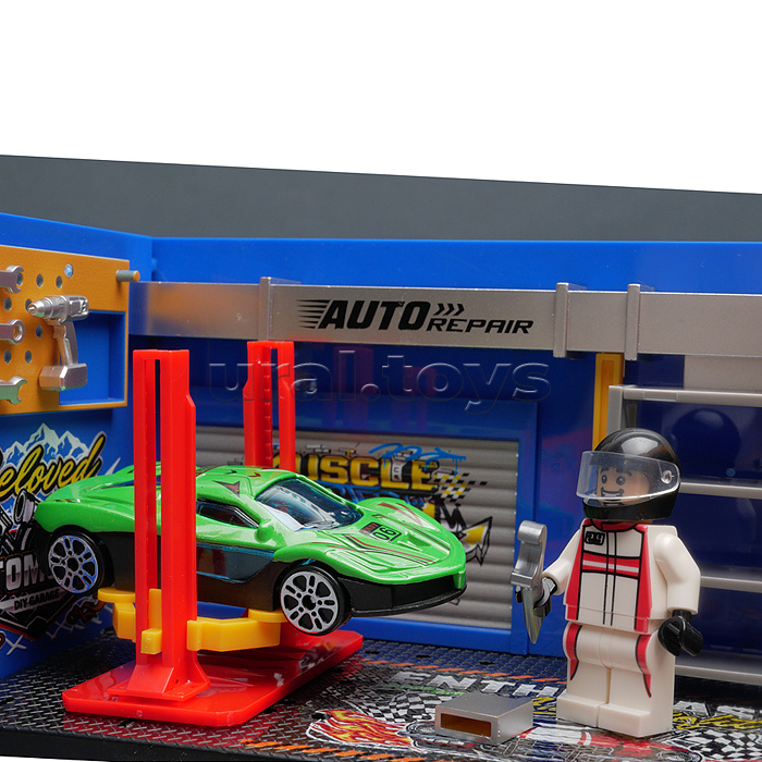 Игровой набор "Автосервис" в коробке