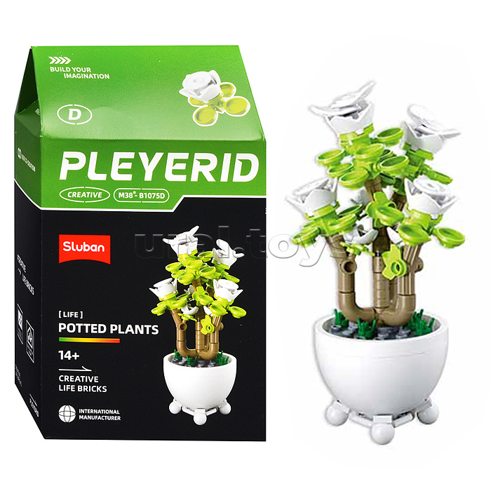 Конструктор "Пальмы в горшочках" (упак. 6шт.) в коробке