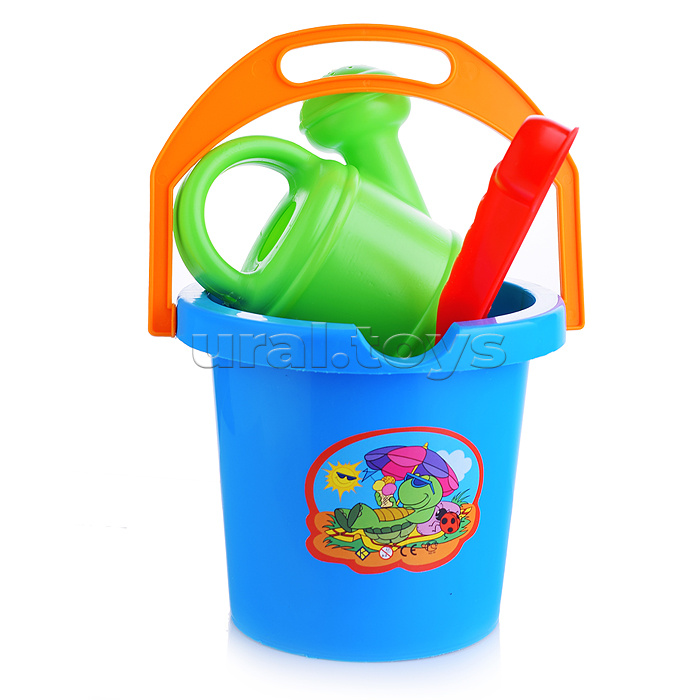 Комплект "Гамми" с совком и 2 формочками с лейкой мал.