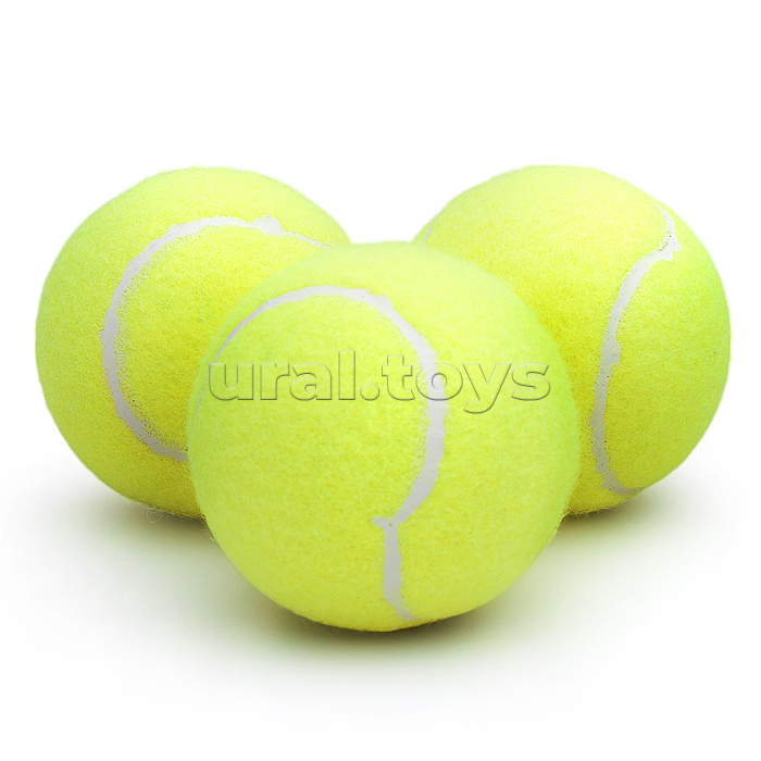 Набор мячей для большого тенниса (3 шт.) в тубусе