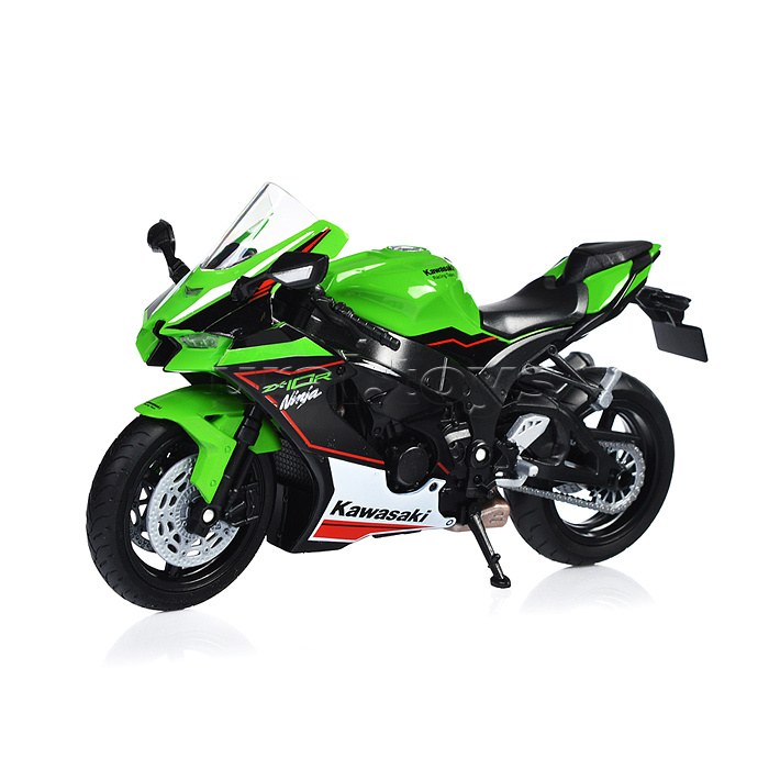 Мотоцикл 1:12 Kawasaki Ninja ZX-10R, зеленый Мотоцикл 1:12 Kawasaki Ninja ZX-10R, зеленый