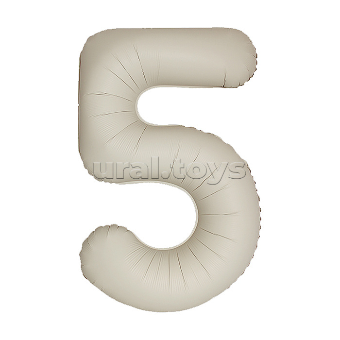 Шар (40''/102 см) Цифра, 5 Slim, Кремовый Латте, Матовый, 1 шт. в уп. Шар (40''/102 см) Цифра, 5 Slim, Кремовый Латте, Матовый, 1 шт. в уп.