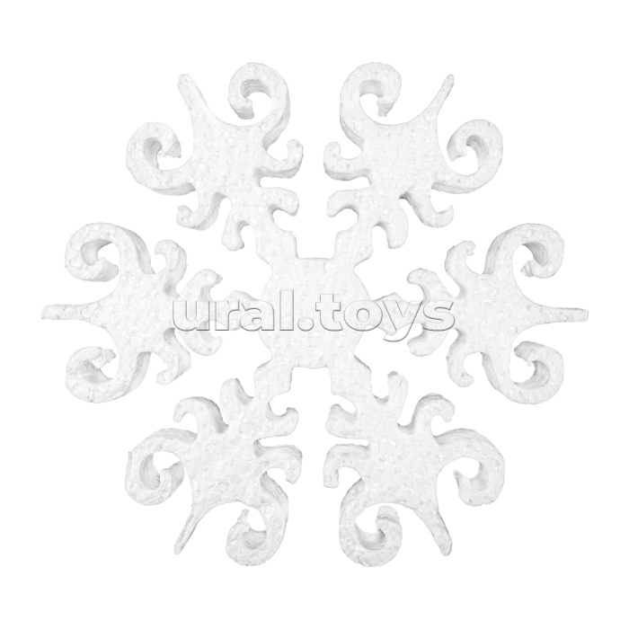 Заготовка для декора №013 пенополистирол d 15 см 2 см 1 шт 05 Снежинка "Северное сияние" 150 мм, 1 шт. "Love2art"