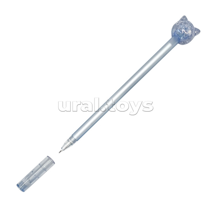 Ручка шариковая "Коллекция кошка", 0,7 мм, синий, стеклянная серия