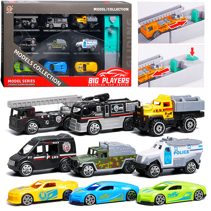 Набор машин "Военный патруль" в коробке