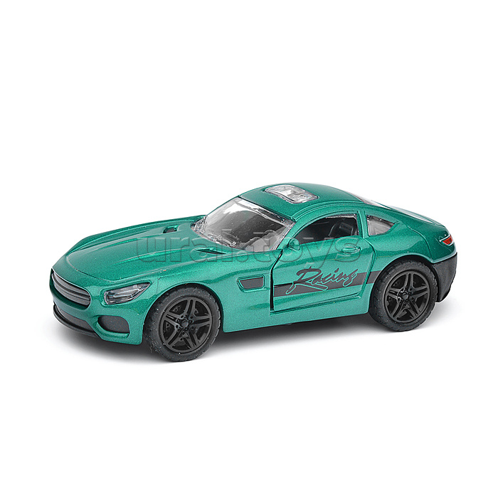 Изумрудная инерционная машинка люкс с принтом die-cast, 1:32, открывающиеся двери Изумрудная инерционная машинка люкс с принтом die-cast, 1:32, открывающиеся двери