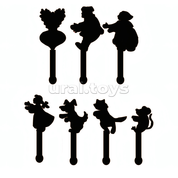 Игра настольная "ТеатрТеней" Театр на столе (5 сказок)