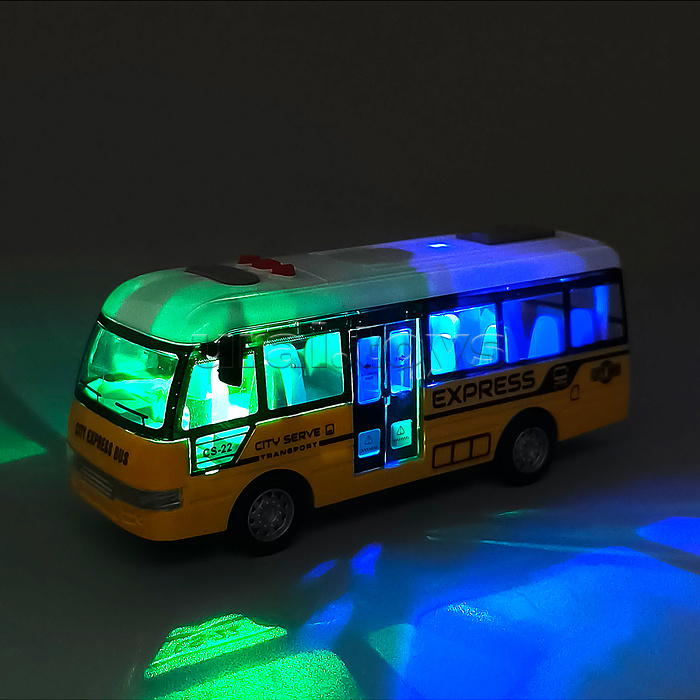 Машина "Автобус" на батарейках, в коробке