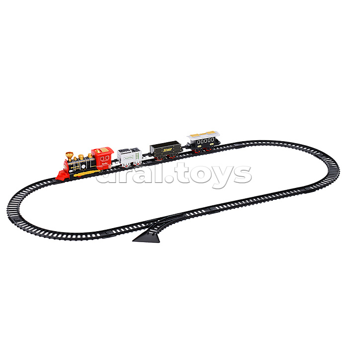 Железная дорога "Ретро поезд - Гражданский состав" в коробке