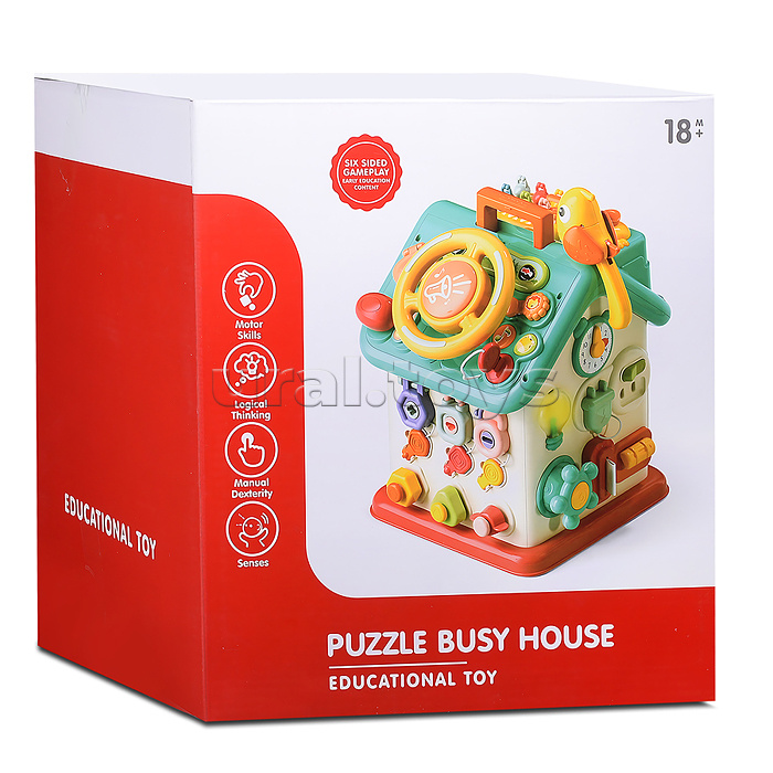 Домик развивающий "Умный домик" в коробке