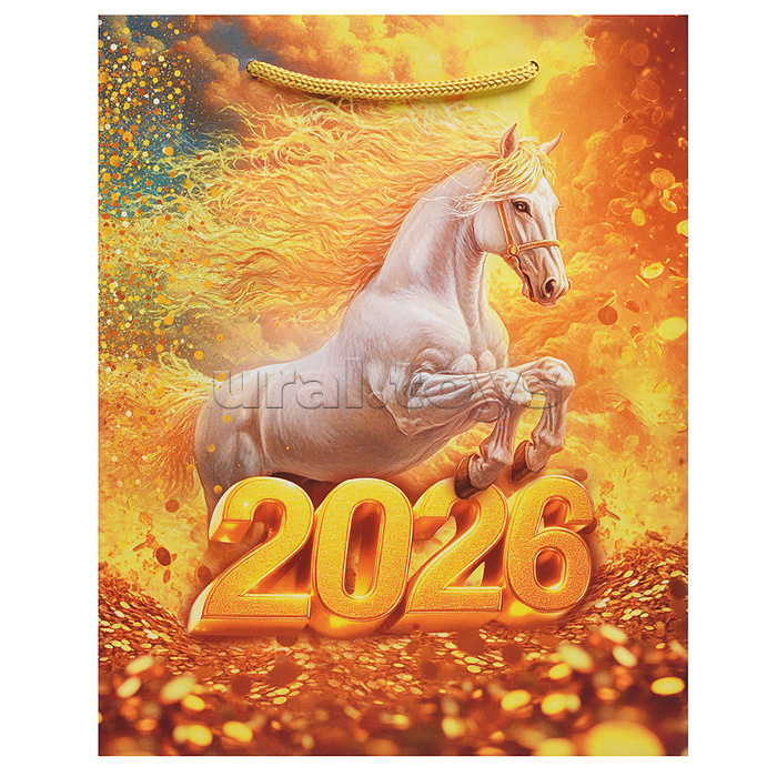 Пакет подарочный "Символ года 2026" (M)