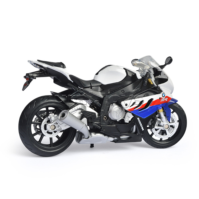 Модель металл BMW s1000rr Мотоцикл, 17 см, вращающийся руль, подвеска