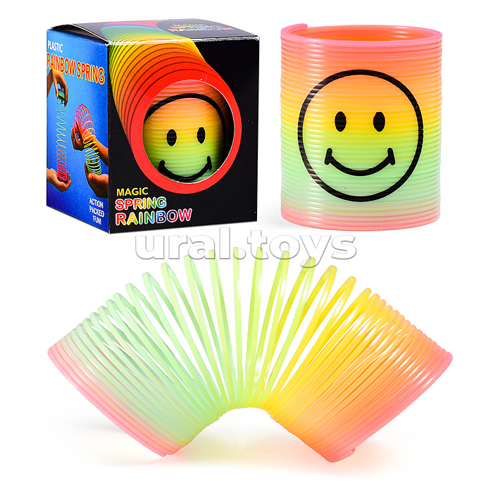 Игрушка-пружинка "Веселый смайлик"