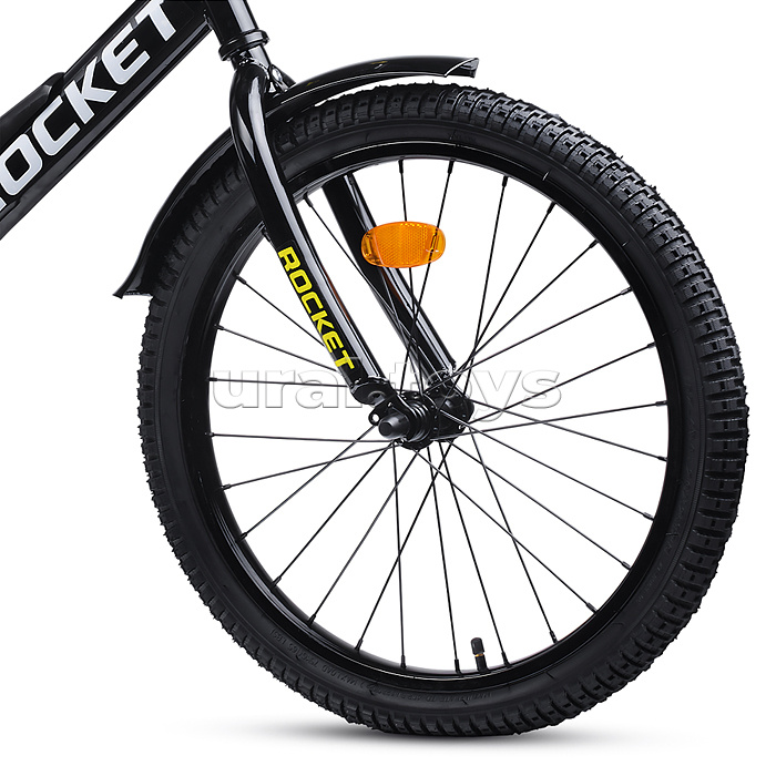Велосипед 18" Rocket Phoenix, цвет черно/желтый