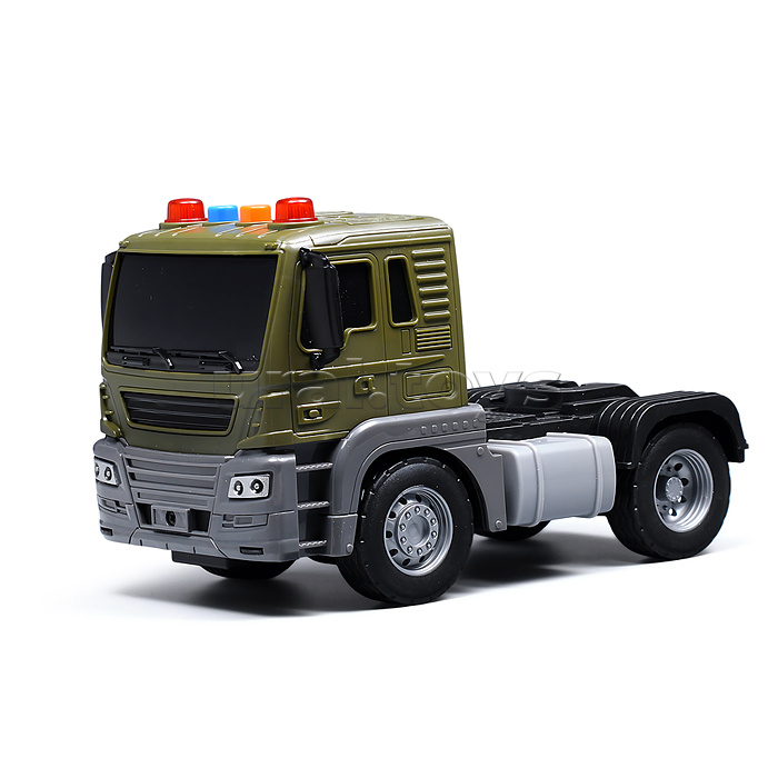 Машина "Автовоз военный" 1:16 (свет. звук) в коробк