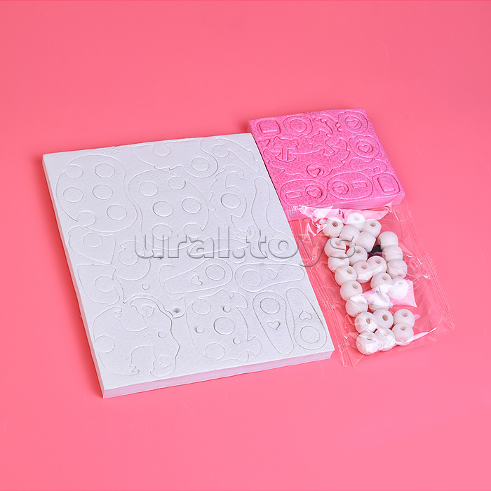 Конструктор "Белый котик" (51 дет.) в коробке