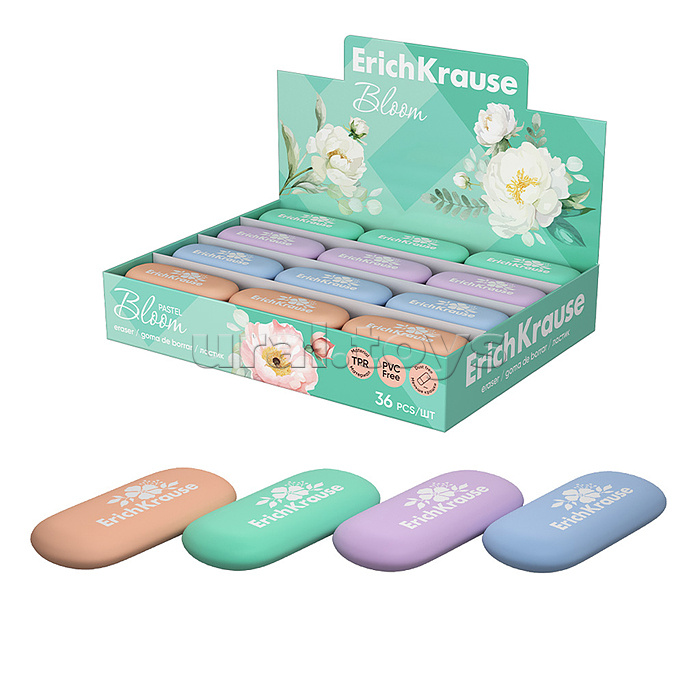 Ластик "Pastel Bloom" (в коробке по 36 шт.) Ластик "Pastel Bloom" (в коробке по 36 шт.)