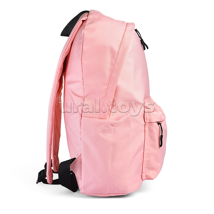 Рюкзак "Color Balance" подростковый 40x29x17 см (14 л) 250 г, нейлон, подклад, 1 отделение на молнии, 1 передний карман, аппликация из каучука, пудровый Рюкзак "Color Balance" подростковый 40x29x17 см (14 л) 250 г, нейлон, подклад, 1 отделение на молнии, 1 передний карман, аппликация из каучука, пудровый