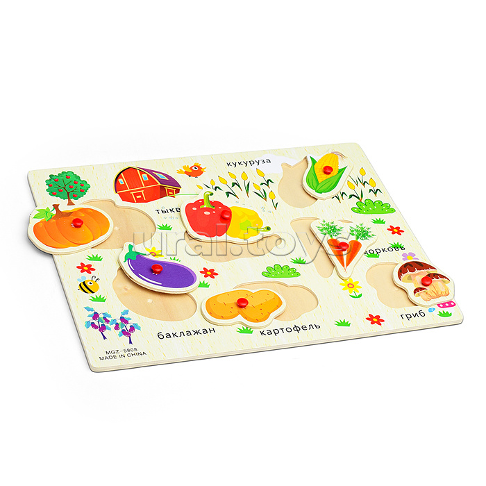 Пазл-вкладыш "Овощи"