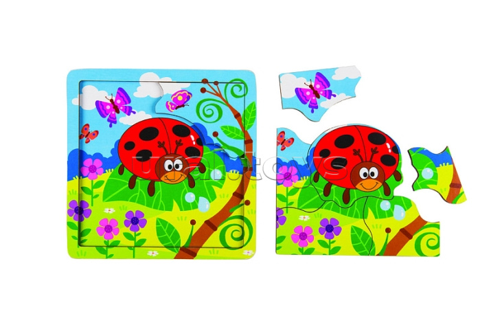 Игра из дерева "Божья коровка" (собираем по картинке) (Baby Step) Игра из дерева "Божья коровка" (собираем по картинке) (Baby Step)