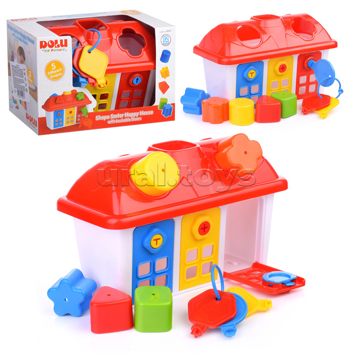 Логика-сортер "Домик" в коробке